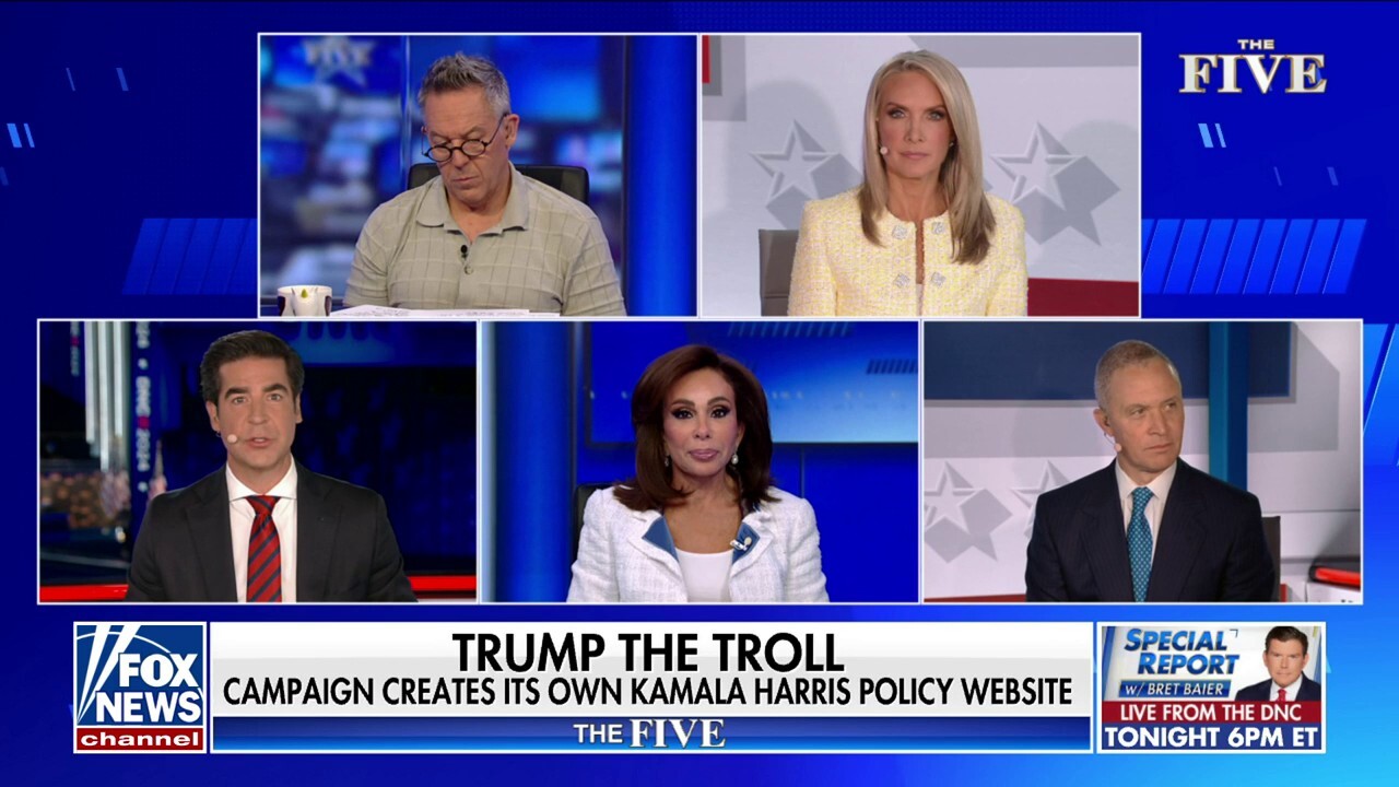 'The Five': Trump campaign creates its own Kamala Harris policy website