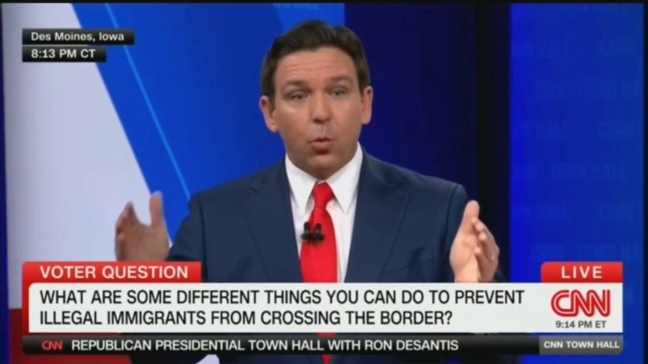 ГЛЕДАЙТЕ: Най-важните моменти на ДеСантис за Израел, имиграцията, Тръмп и Хейли в кметството на CNN: `Лесен отговор`