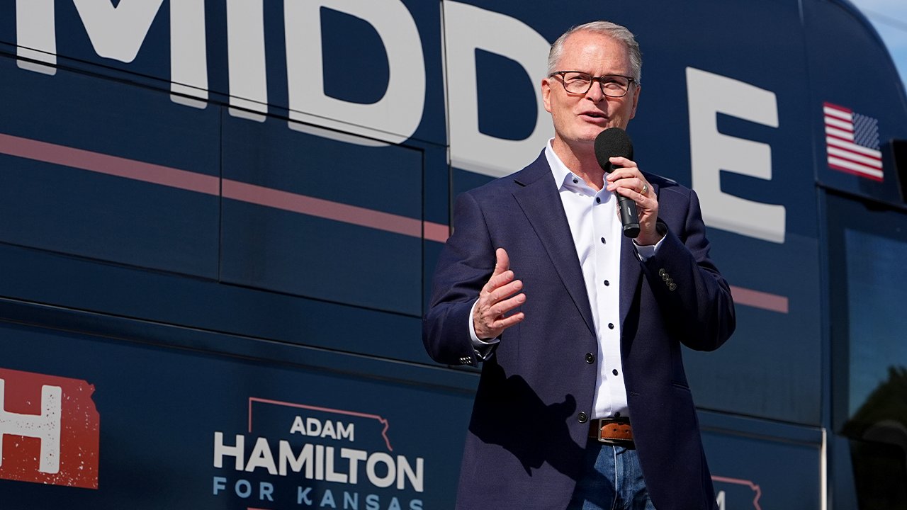 WATCH LIVE: Dem Senate nominee Adam Hamilton holds rally in Wichita, Kansas