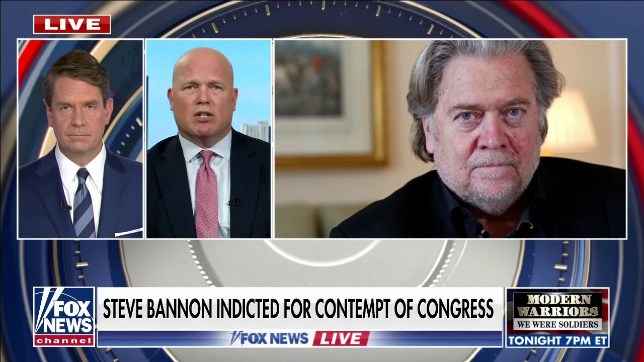 Matt Whitaker: Steve Bannon indictment 'a serious abuse by the Department of Justice'