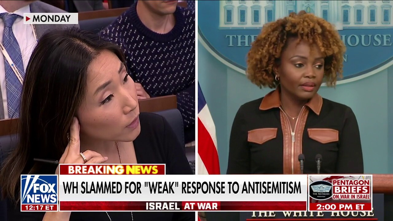 Karine Jean-Pierre torched for 'outrageous' response to antisemitism concerns