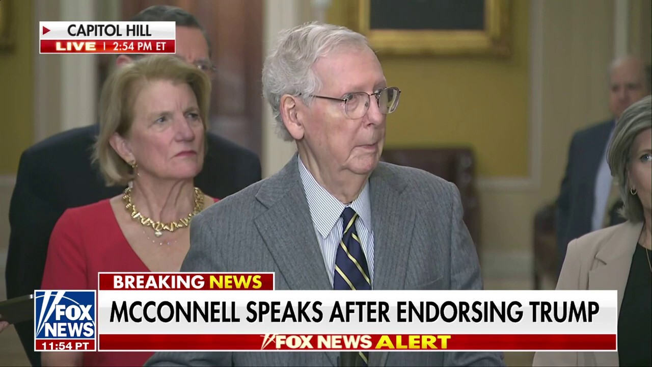 Mitch McConnell asked about being 'comfortable' with Trump as nominee