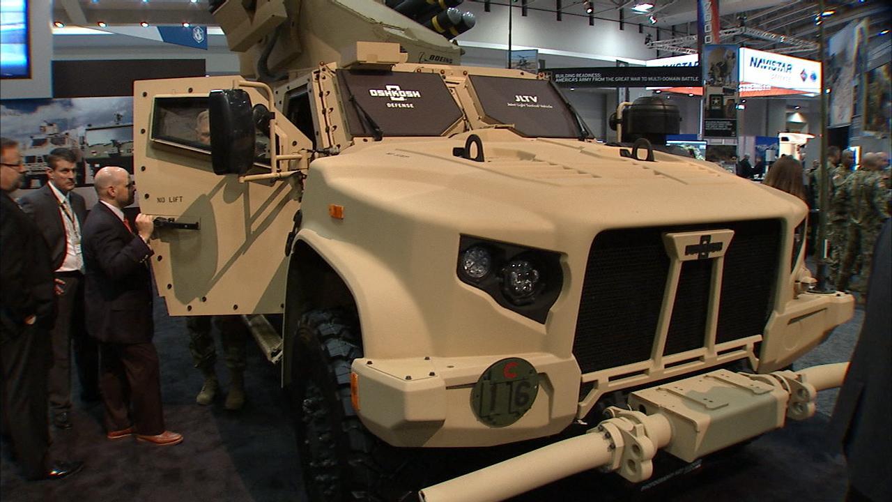 High-tech military vehicles on display at AUSA 2017