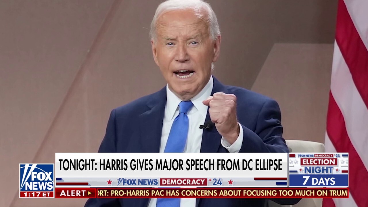 Biden not expected at Harris speech despite being steps away at White House