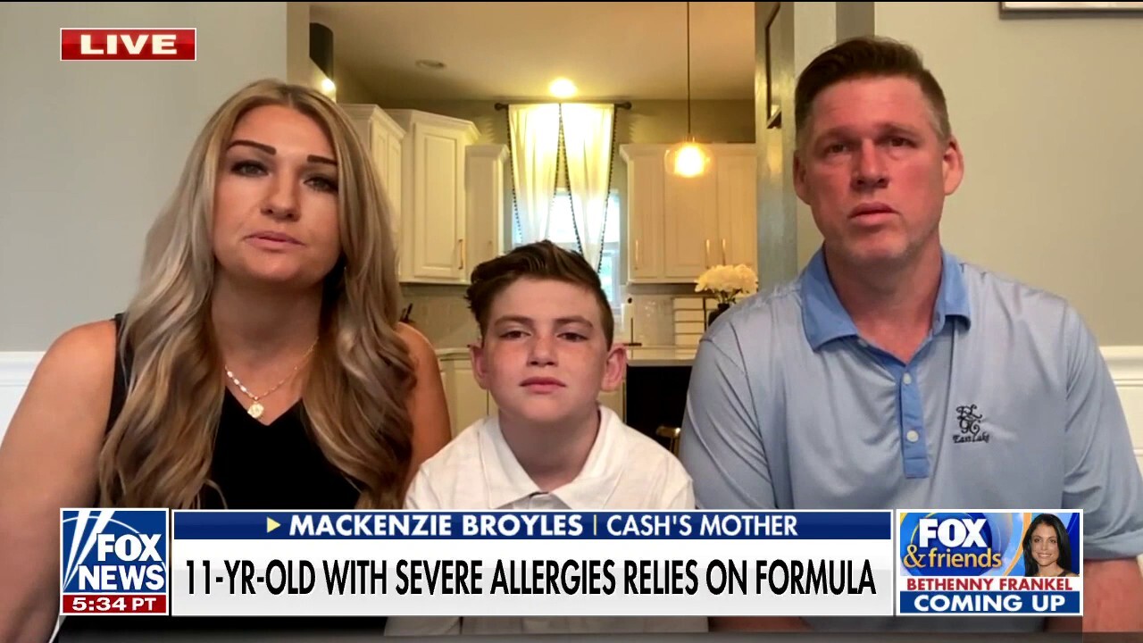 11-year-old with severe allergies relies on baby formula