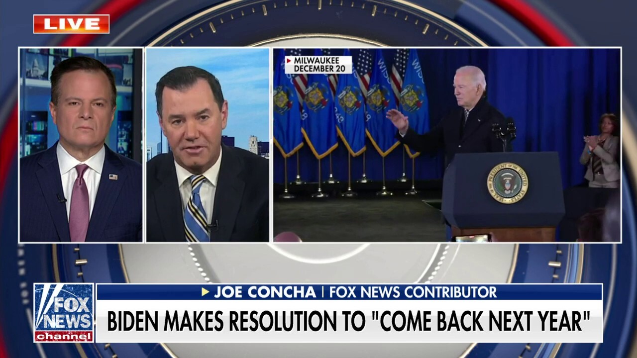Joe Concha: Biden's New Year's resolution a 'long shot'