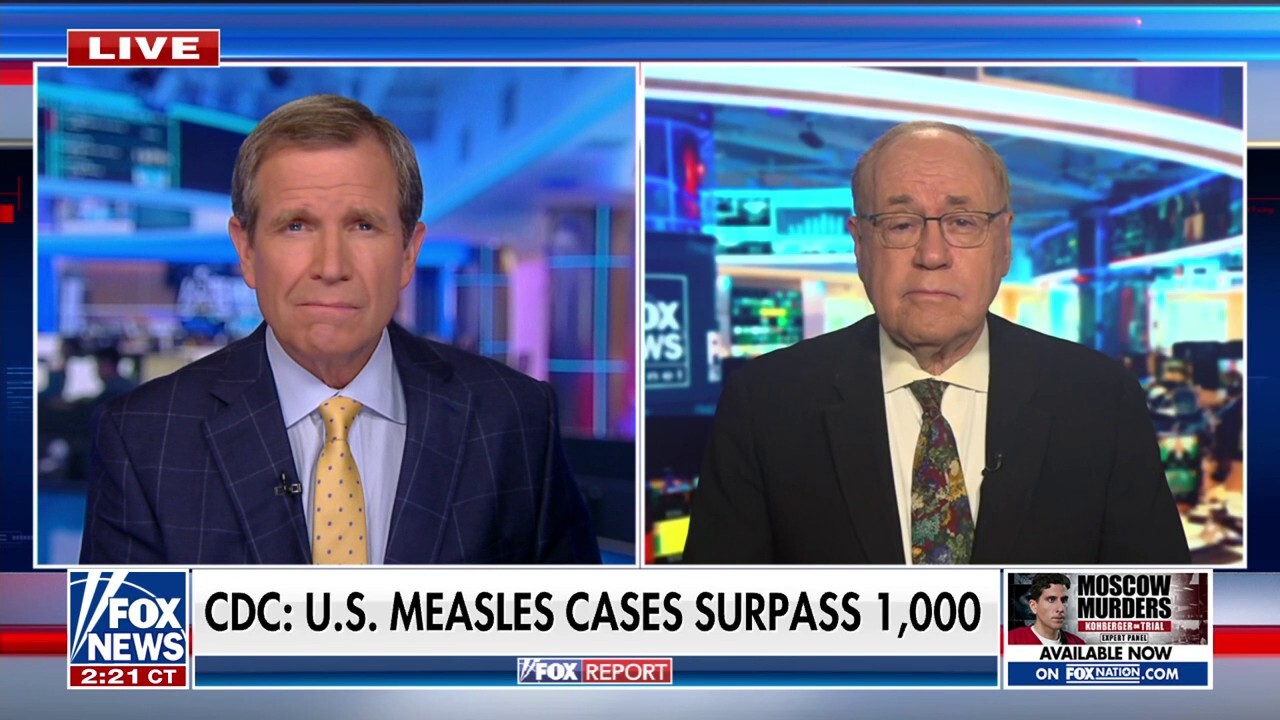 Measles cases in US surpass 1,000 for the first time since 2019, CDC reports