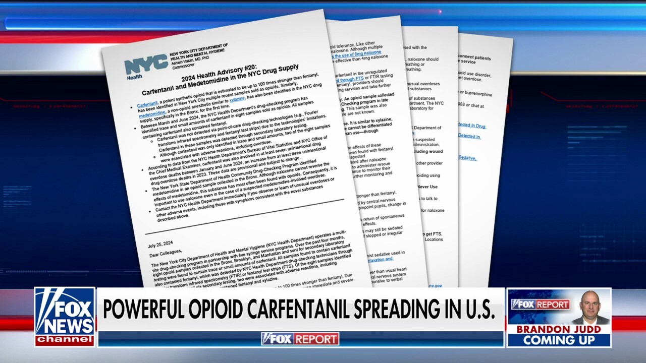 Carfentanil deaths in New York City have doubled since last year