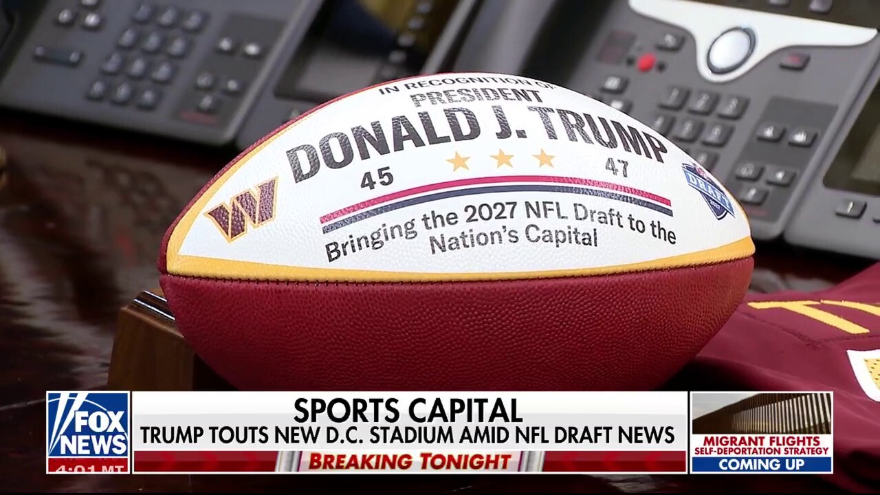 Sports capital: Trump touts new DC stadium amid NFL Draft announcement
