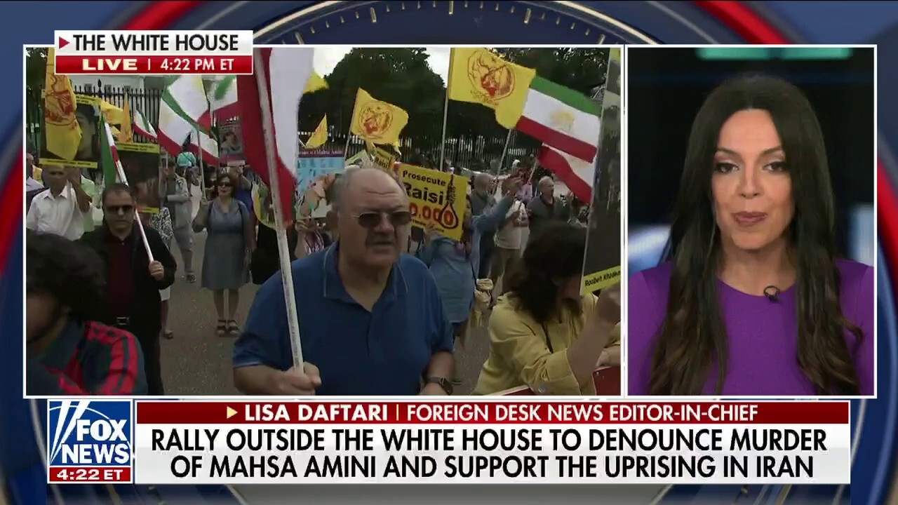 Protests outside White House break out against the regime in Iran