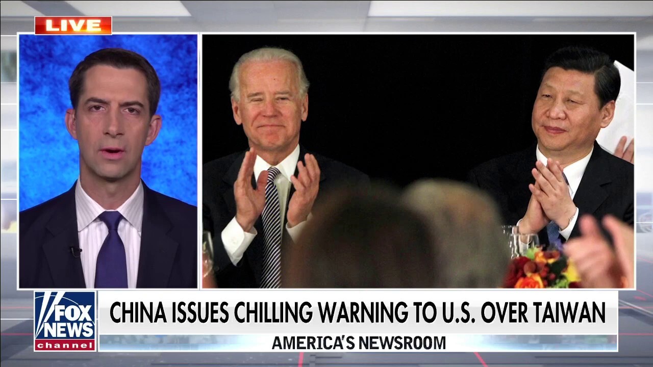 Cotton on chilling warning by China: They're exploiting Biden’s weakness