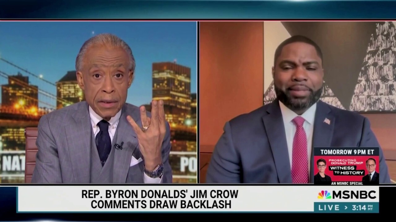 Byron Donalds spars with Al Sharpton over recent comments on Jim Crow: 'That's real cute'