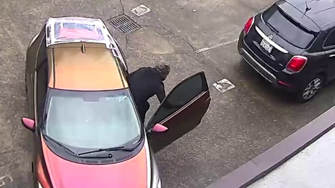 Porch pirate’s colorful car caught on camera after theft
