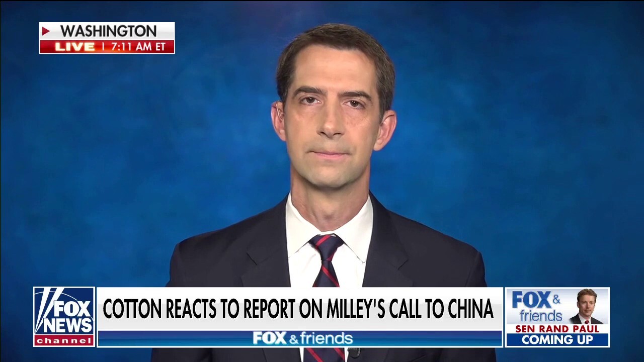 Tom Cotton: Gen. Milley needs to testify on report that he called China