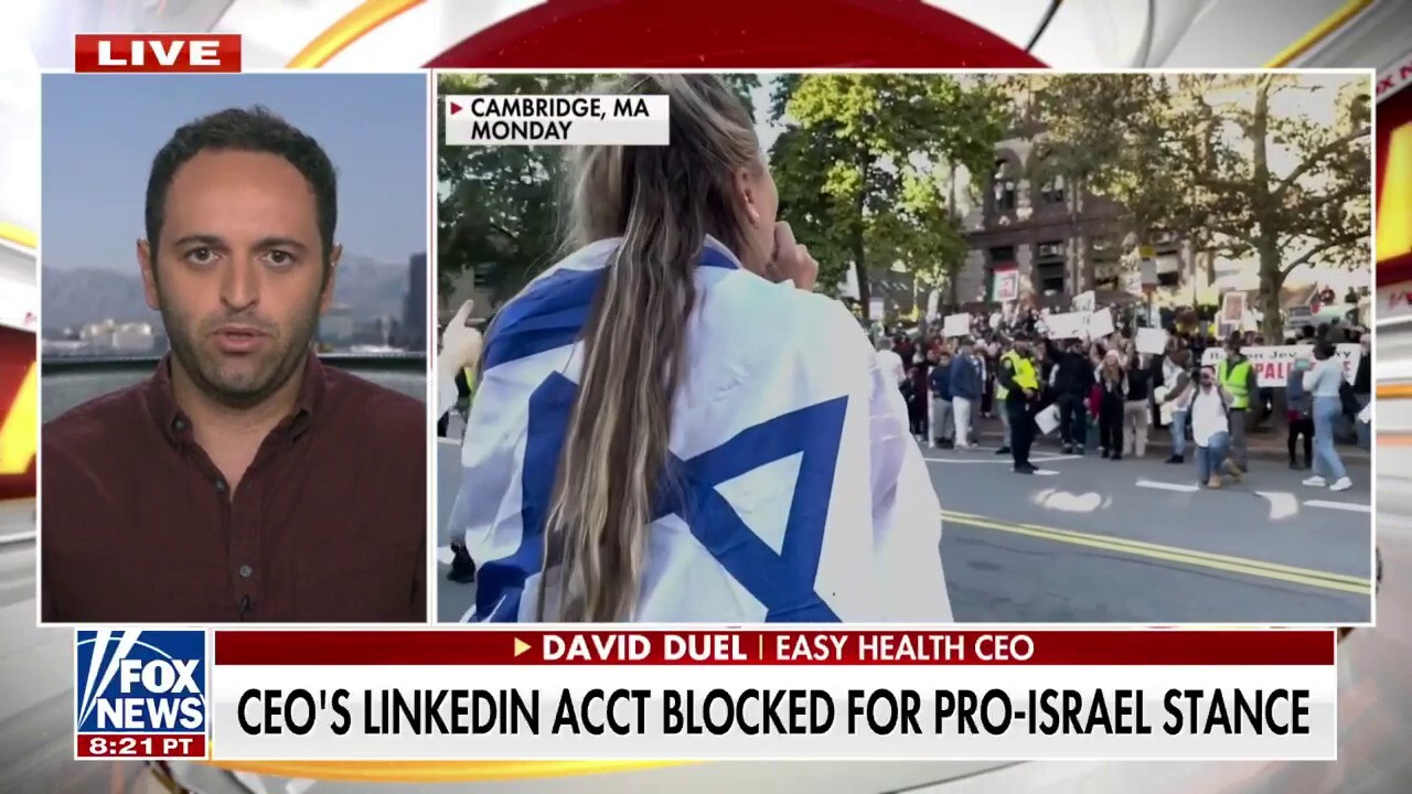 EasyHealth CEO David Duel reacts to CEOs vowing not to hire Harvard students who blame Israel for the Hamas attacks, on ‘Cavuto Live.’