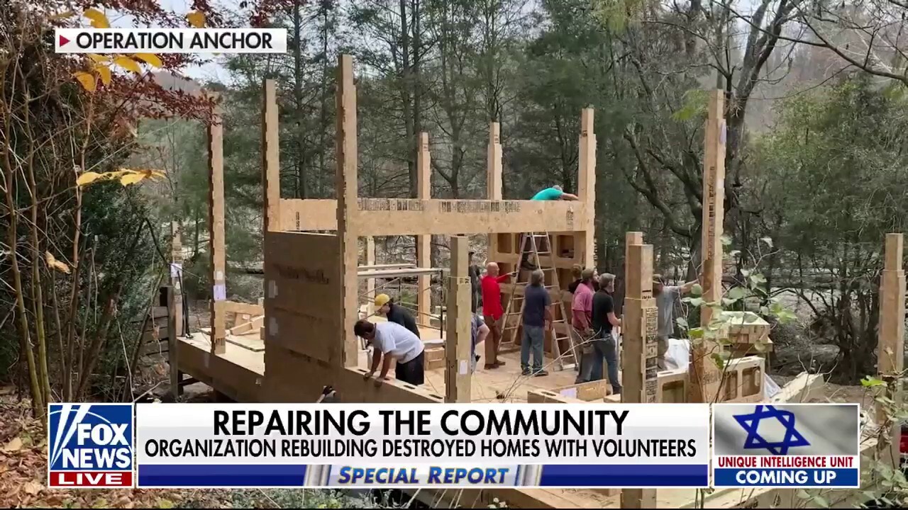 Fox News correspondent Danamarie McNicholl highlights the recovery efforts made by nonprofit organization Operation Anchor to help rebuild homes destroyed by Hurricane Helene on ‘Special Report.’