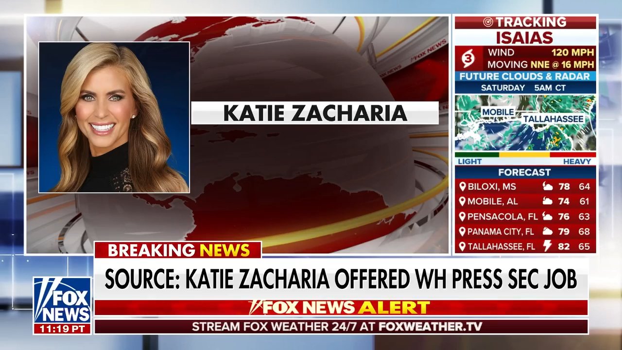 White House press secretary role offered to Katie Zacharia