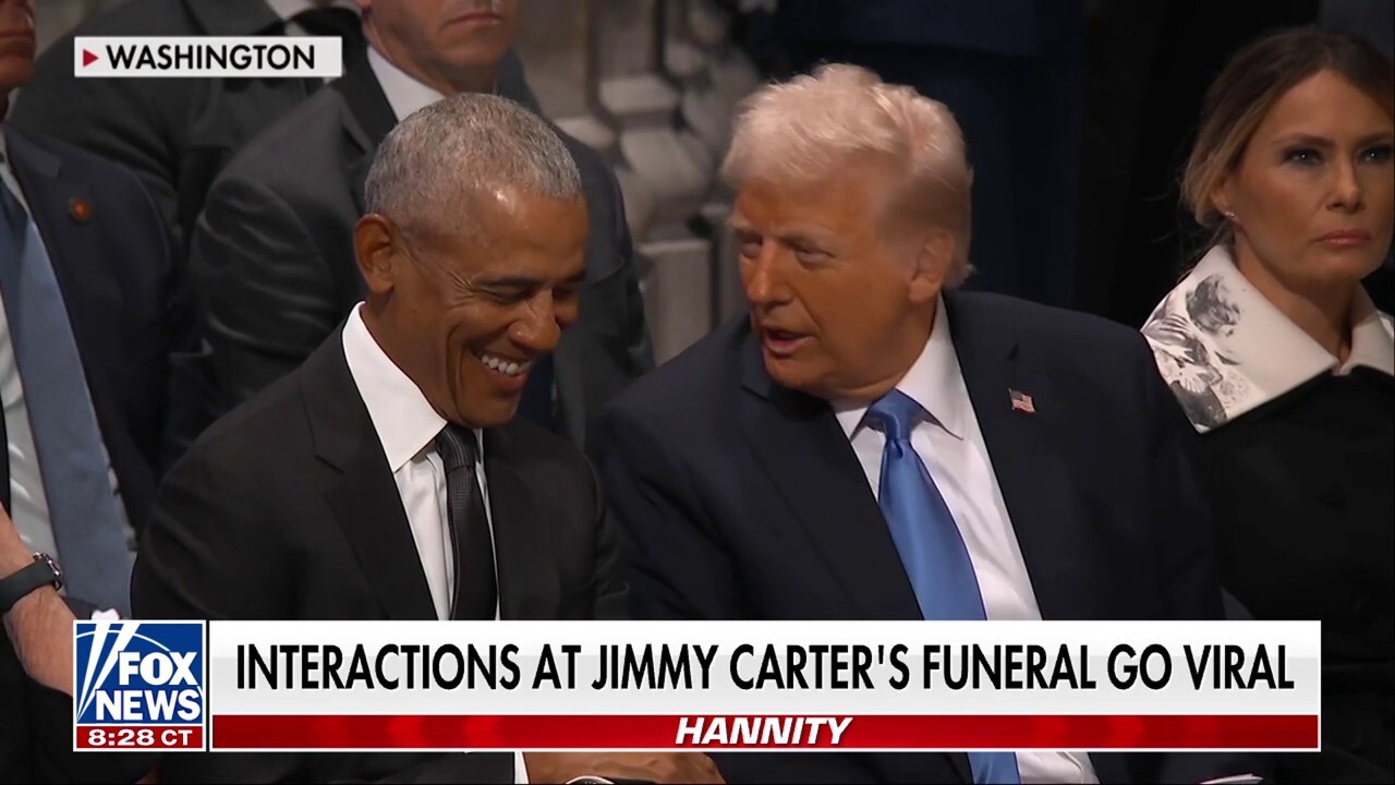  Body language expert Susan Constantine decodes the body language exhibited by former President Obama and President-elect Donald Trump at former President Jimmy Carter’s funeral on ‘Hannity.’