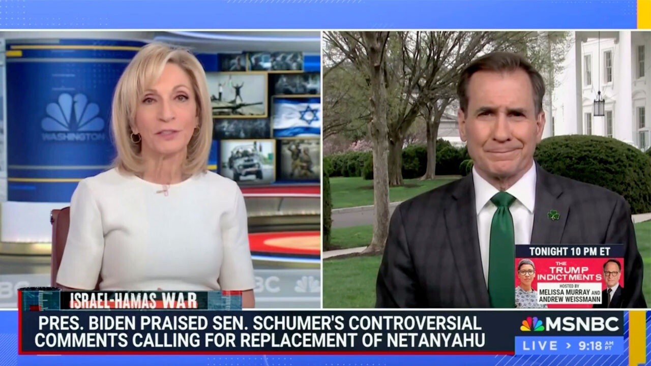 WH spox John Kirby called out by MSNBC's Andrea Mitchell for dodging Netanyahu question