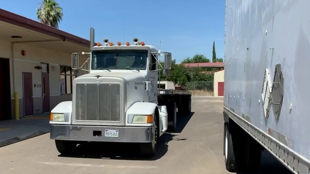 Government-backed program allows teens to drive big rigs to help ease supply backlogs