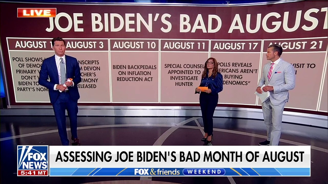 'Fox & Friends Weekend' takes a look at Biden's bad August