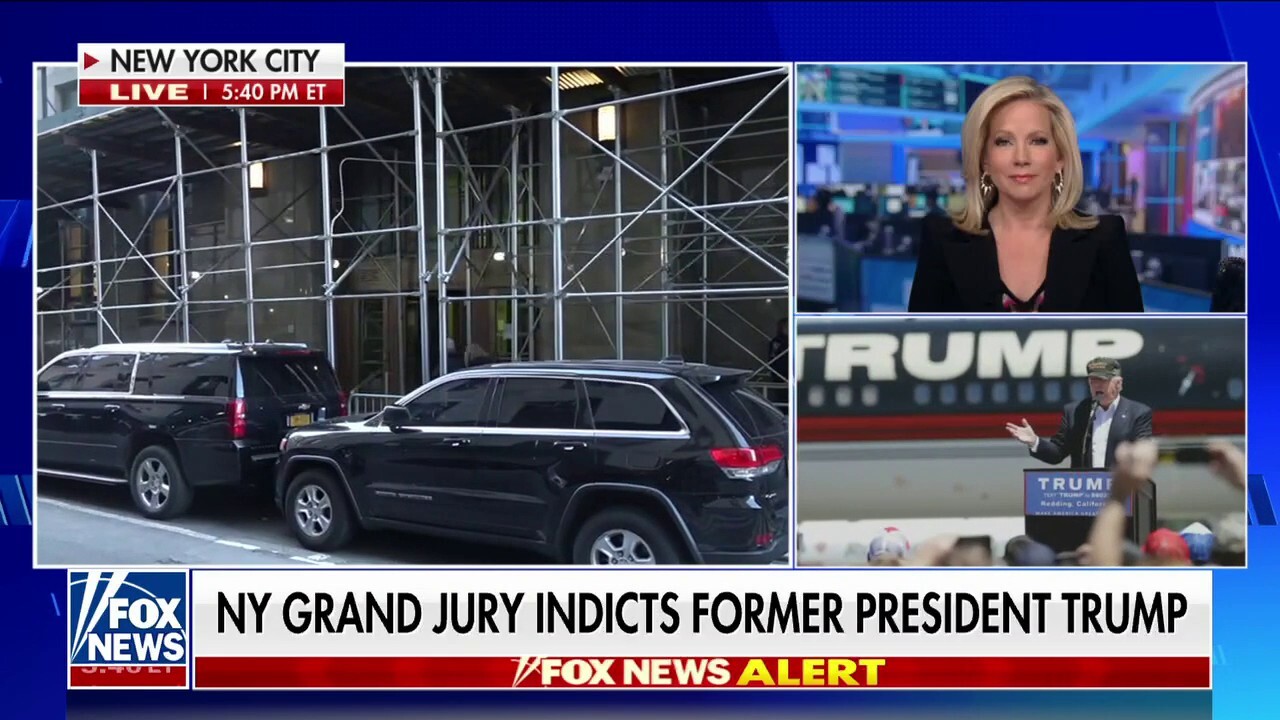 Fox News host Shannon Bream reacts to former President Donald Trump being indicted by a New York grand jury on 'The Five.'