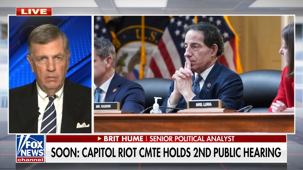 Brit Hume rips Jan. 6 hearing: A ‘televised press release with soundbites’