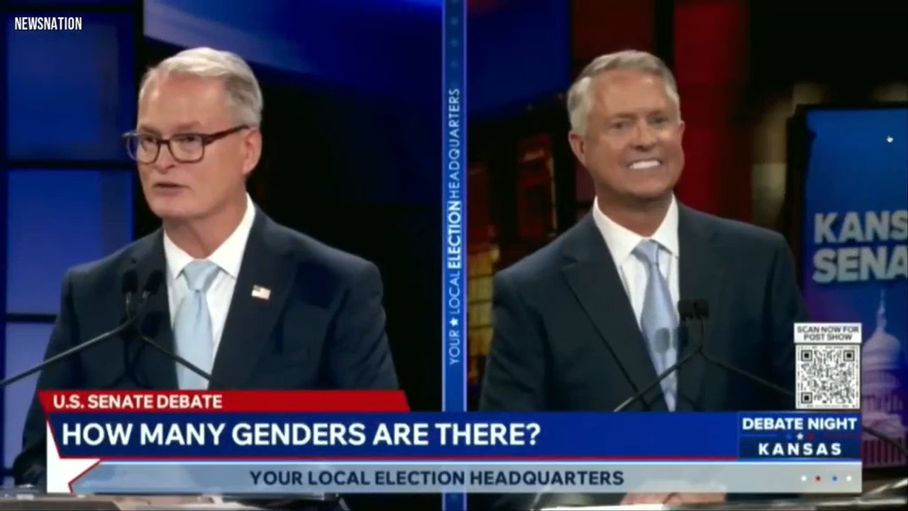 Kansas Senate candidates debate trans athletes issue, answer how many genders there are