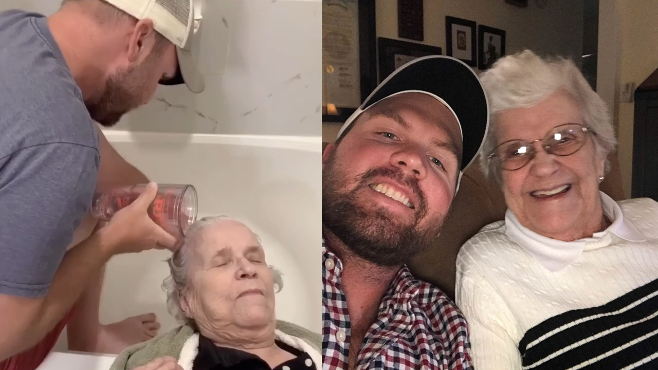 Grandson treats 87-year-old grandma to a day at the salon