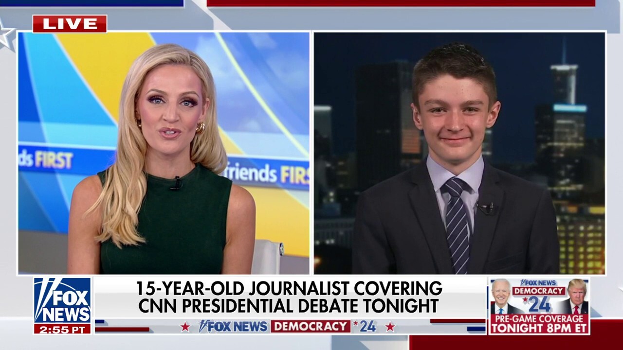 15-year-old journalist covering CNN Presidential Debate 