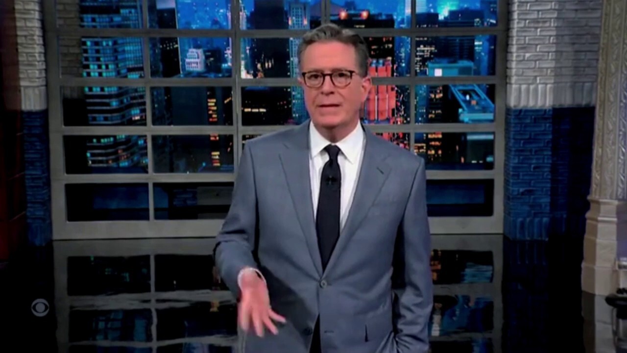 Colbert jokes that Biden is so old he can communicate with dead leaders