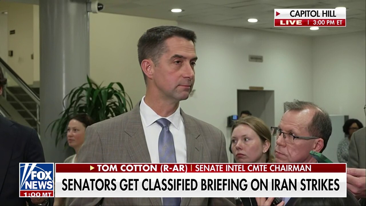 Sen. Tom Cotton defends ‘extraordinary success’ of US strikes on Iran