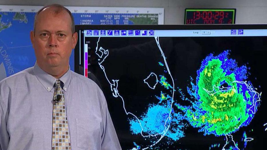 Hurricane Dorian stalls over the Bahamas