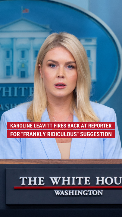 Karoline Leavitt claps backmost  astatine  reporter’s “ridiculous” question   astir  Trump's Middle East trip