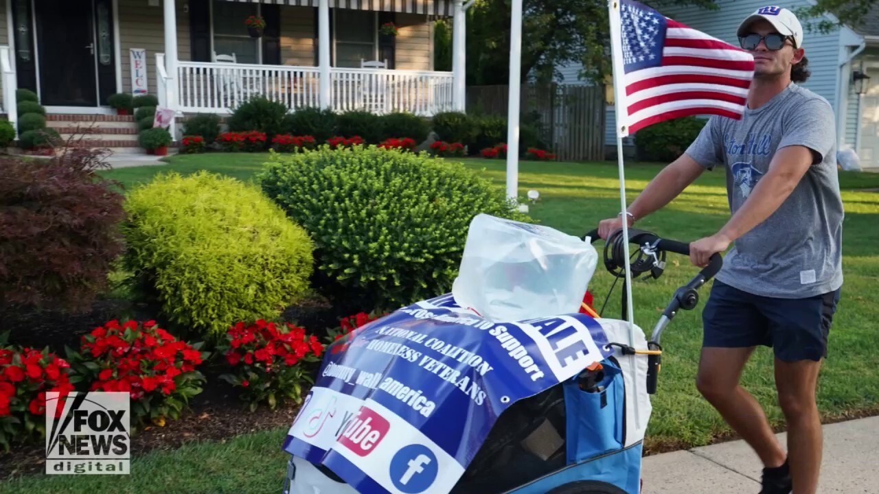 New Jersey man raises money for homeless veterans with cross-country walk
