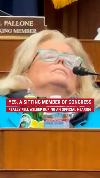 A sitting member of Congress really fell asleep during an official hearing