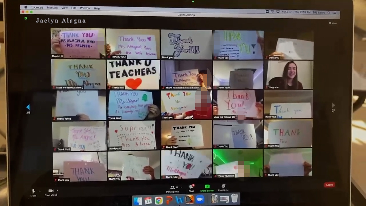 Students surprise San Francisco teacher with a touching thank you