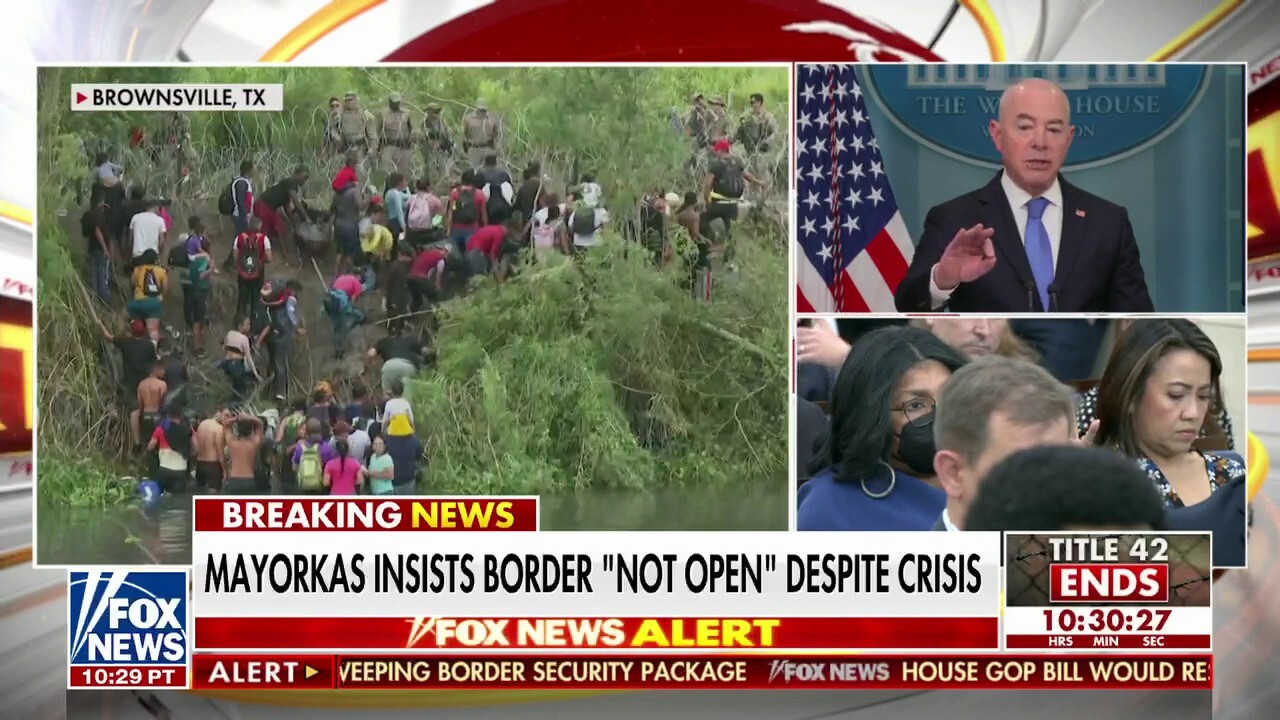 U.S. Homeland Security Secretary Alejandro Mayorkas corrects White House reporter over border patrol 'whipping' claims