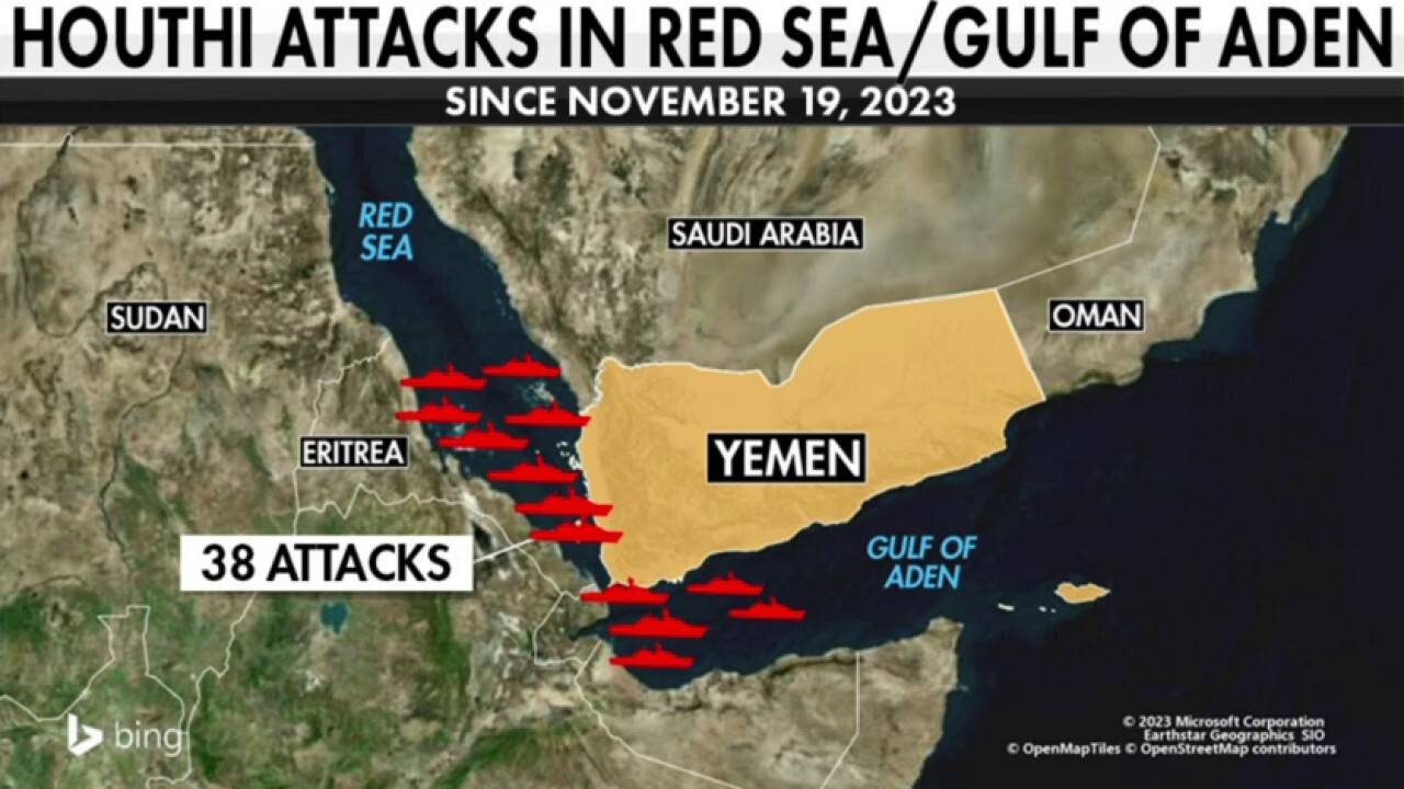 Houthis strike oil tanker in the Gulf of Aden, marking 38th attack since Nov. 19