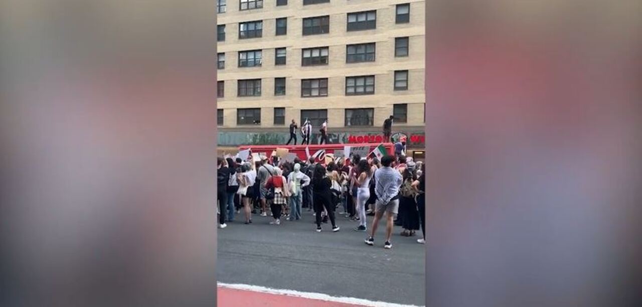 Palestinian-related protest erupts in New York City | Fox News Video