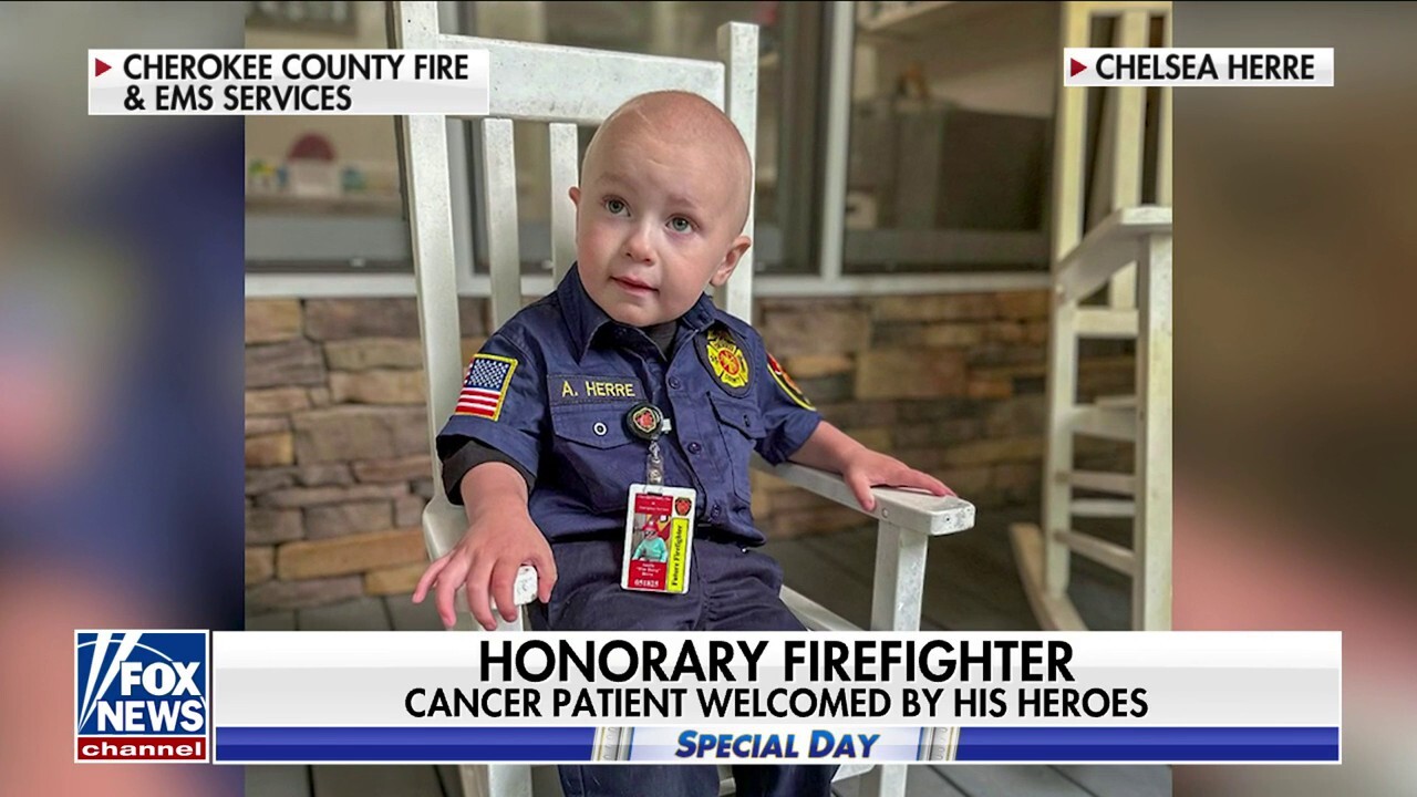 Three-year-old cancer patient named honorary firefighter