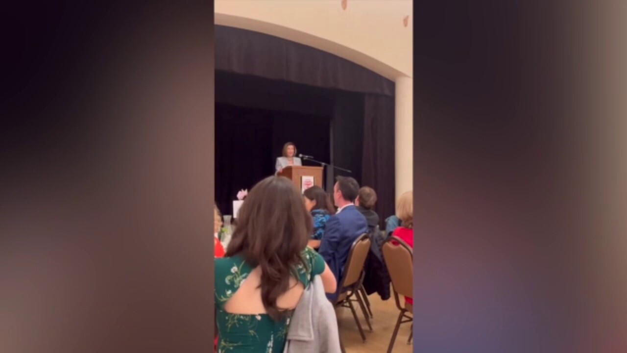 Rep. Nancy Pelosi interrupted by anti-Israel protester while accepting award: 'Welcome to San Francisco, everybody'
