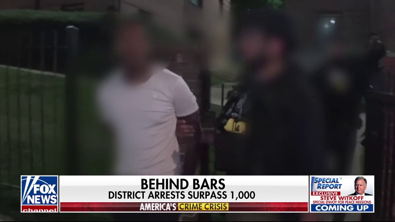Over 1,000 arrests in DC since Trump's crime crackdown