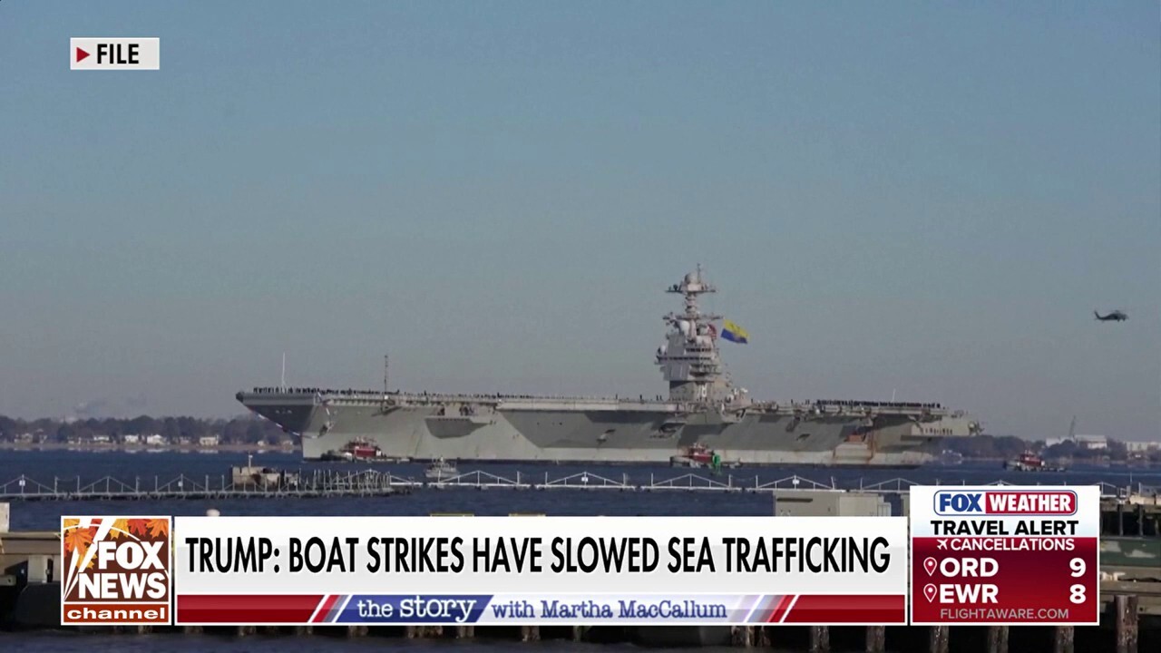 Maritime drug movement sees decrease since Trump administration launched strike on suspected drug boats