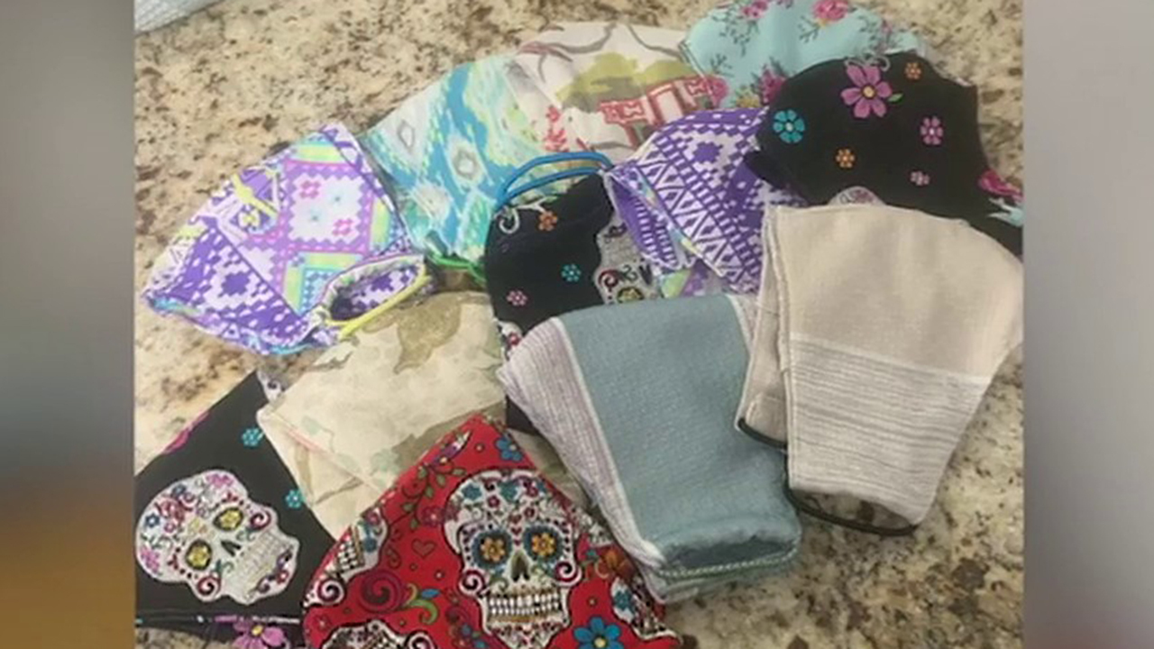 Bride-to-be spends wedding day sewing masks for community