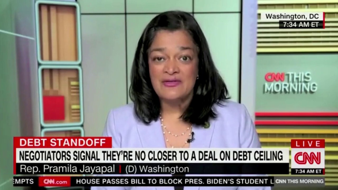 Rep. Jayapal clashes with CNN host over Americans supporting spending cuts as part of debt limit deal