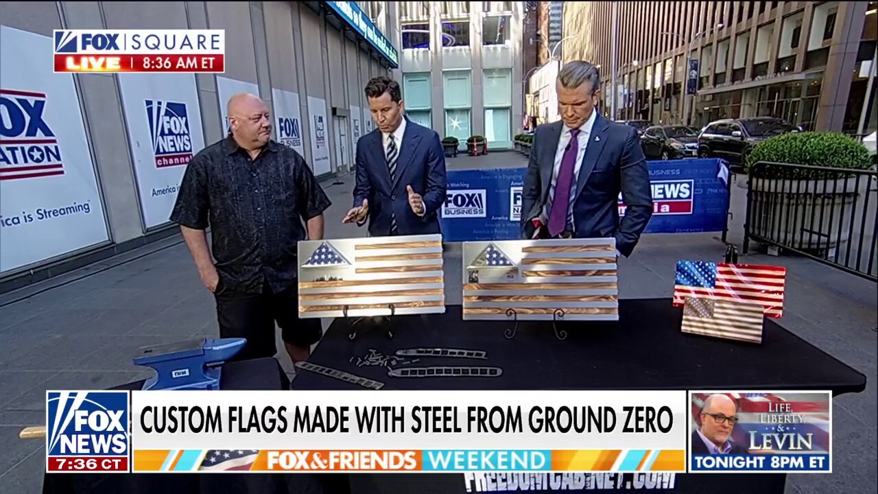 Metal art company uses Ground Zero steel to create custom flags 