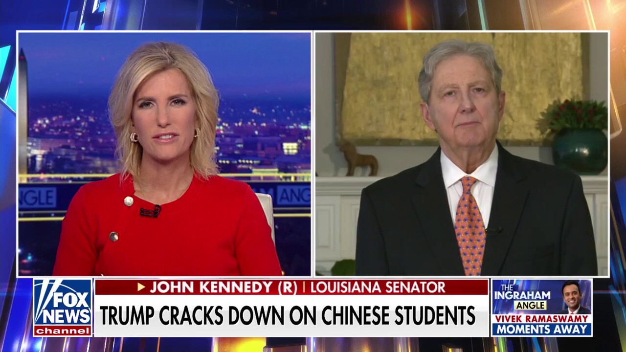 Sen. John Kennedy, R-La., discusses President Donald Trump’s action on Chinese student visas and a federal court blocking the president's tariffs on 'The Ingraham Angle.'