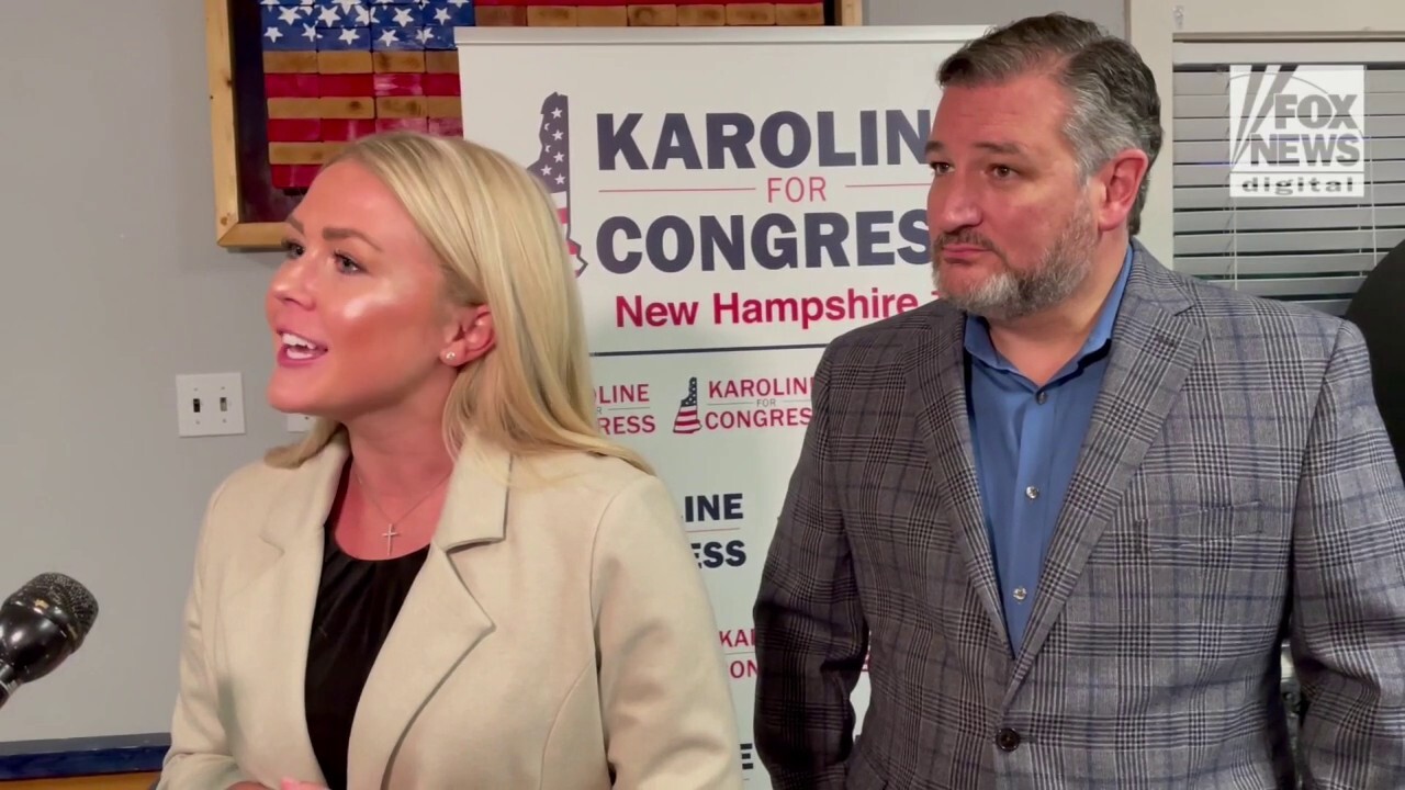 New Hampshire Congressional Candidate Karoline Leavitte discusses the race accompanied by Senator Ted Cruz