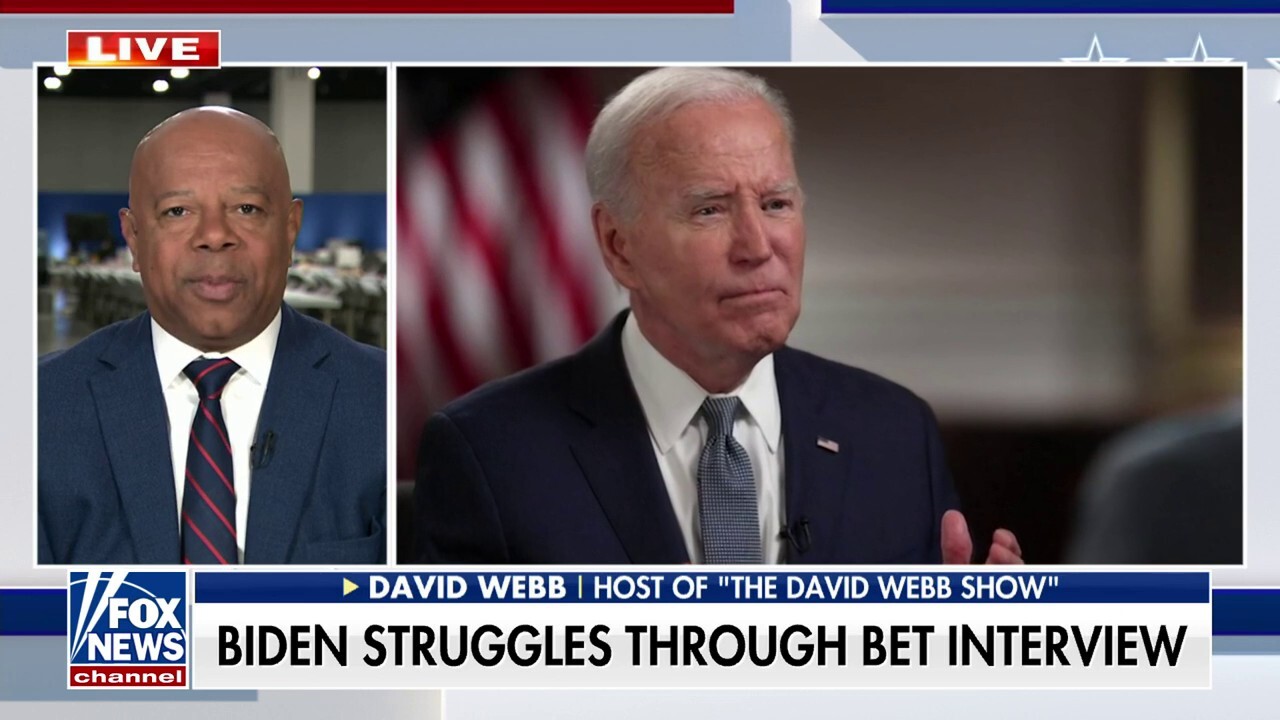 Fox News contributor David Webb reacts to President Biden's latest pitch to Black Americans on BET and discusses the Republican Party's plan to pull those voters to the right.